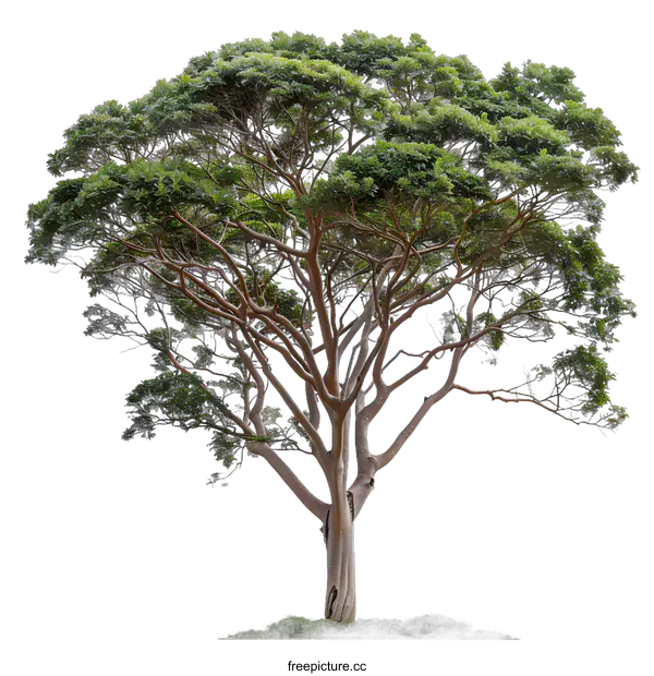 [Transparent Background PNG]Green Tree Isolated On White Background