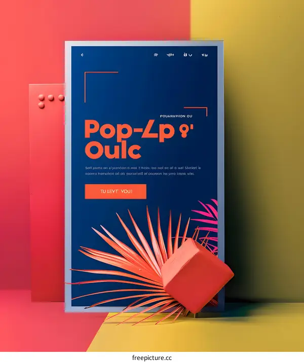 Pop Up Shop Announcement Poster