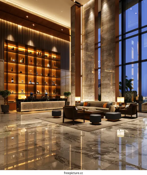 Magnificent Hotel Lobby