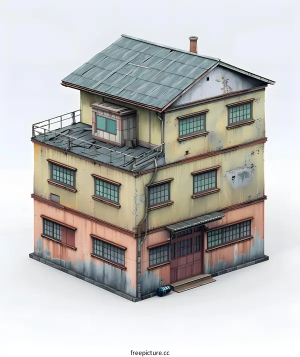 Old Japanese Style Building 3D Model