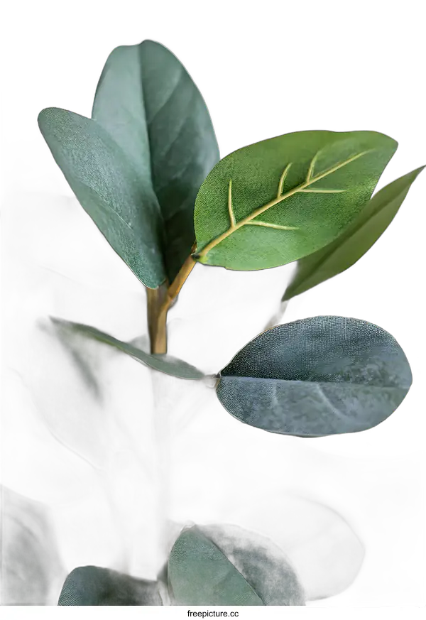 [Transparent Background PNG]Close Up of Green Leaves of a Plant