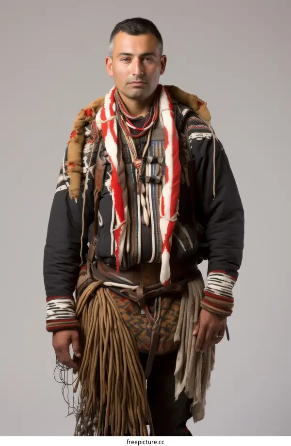 portrait of a man in a ghillie suit