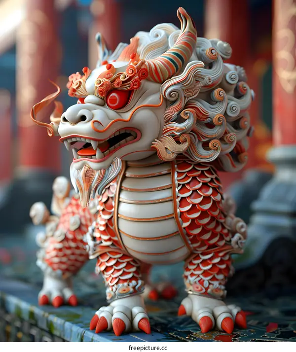 Kirin, a mythical auspicious animal in Chinese culture