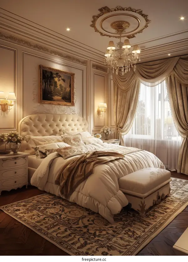 Luxury Classic Elegant Bedroom Interior Design