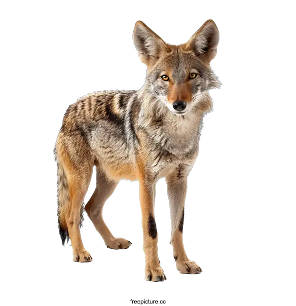 [Transparent Background PNG]A beautiful portrait of a coyote