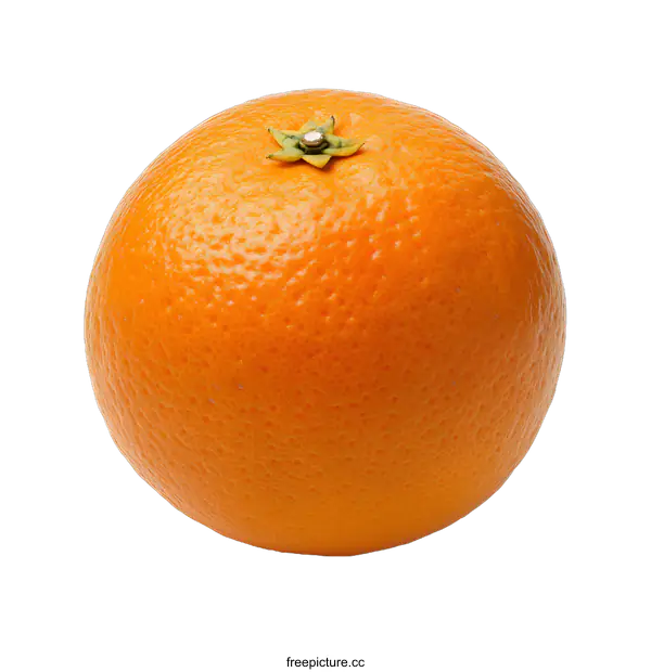 [Transparent Background PNG]Fresh Orange on White Background