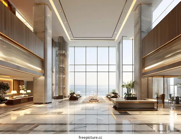Lavish Hotel Lobby Interior Design