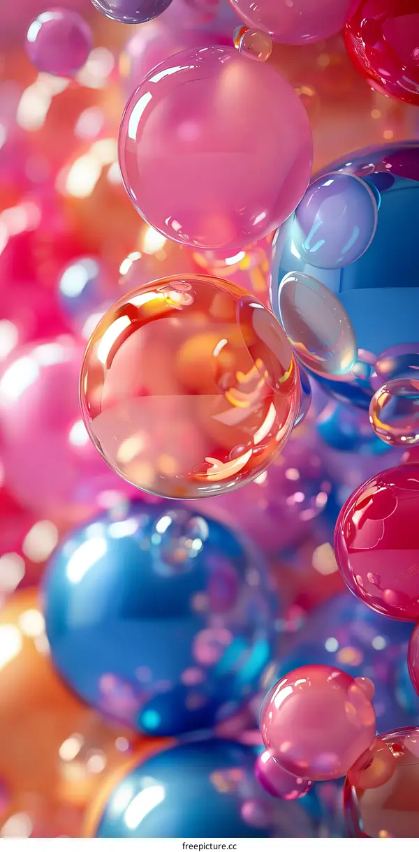 Abstract Colorful Bubbles