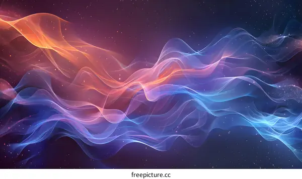 The beauty of flowing colors