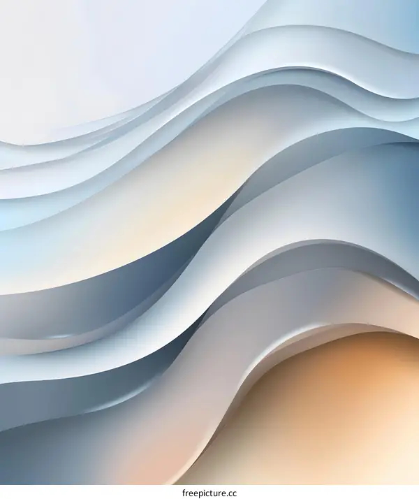 Abstract Wave Pattern With Curved Lines Background