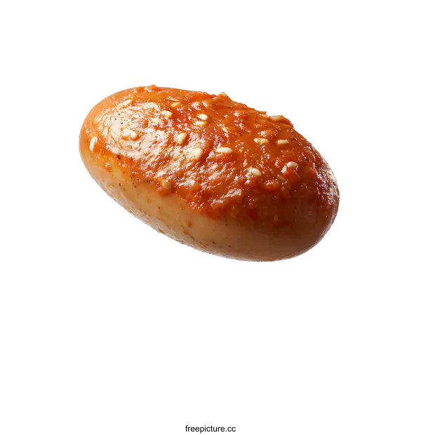 [Transparent Background PNG]A bread roll with tomato sauce