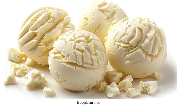 white chocolate balls