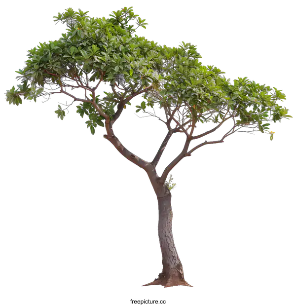 [Transparent Background PNG]Green Tree Isolated On White Background