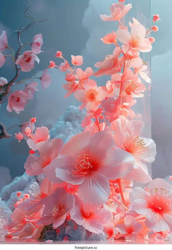 Dreamlike Pink Floral Arrangement