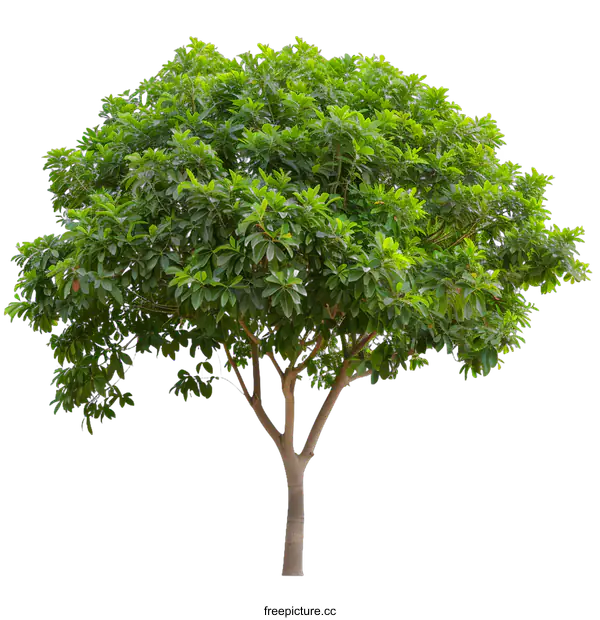 [Transparent Background PNG]Isolated Green Tree With Lush Foliage