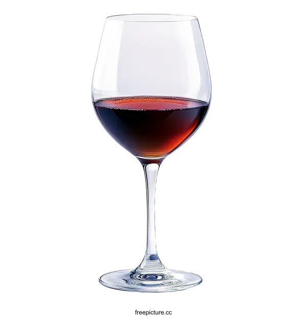 [Transparent Background PNG]Elegant Red Wine Glass