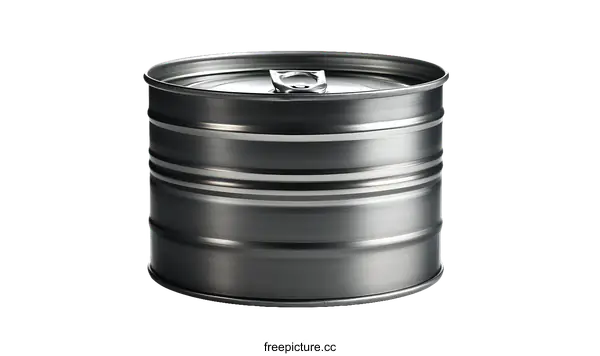 [Transparent Background PNG]Metal Food Can on White Background