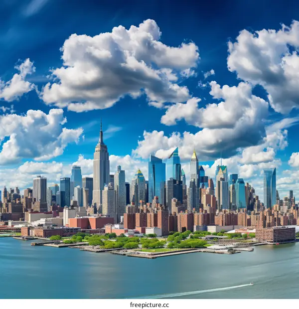 New York City skyline with the Empire State Building