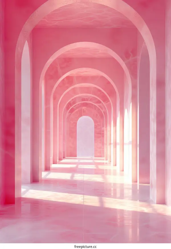 Pink Minimalist Archway