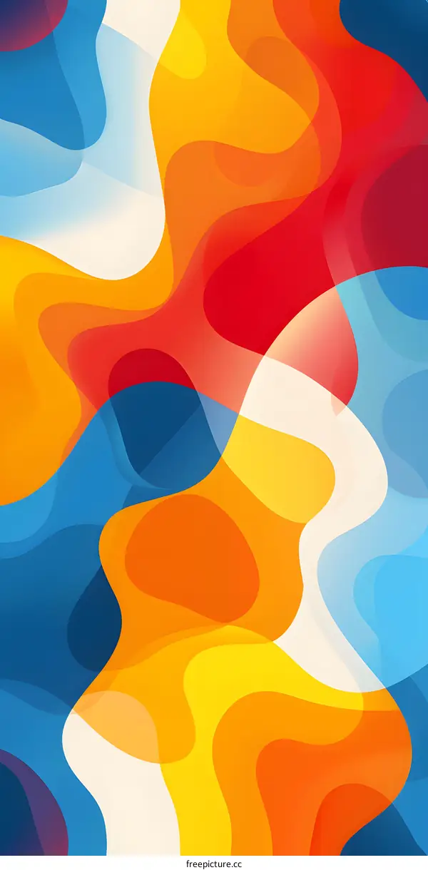 Abstract Background with Colorful Swirls