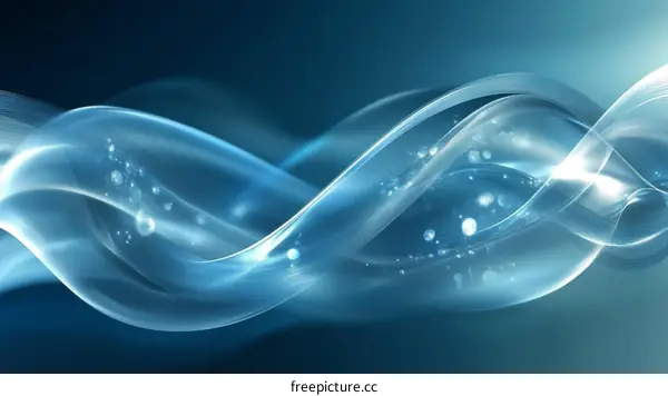 Abstract Blue Wave Design