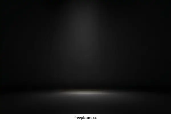Empty Dark Studio Background with Spotlighting
