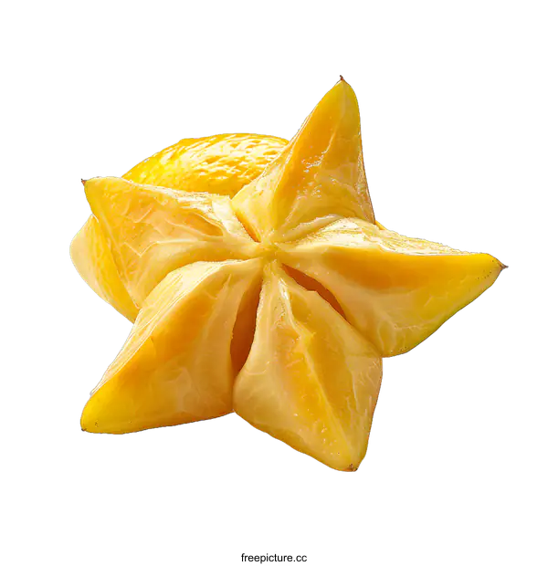 [Transparent Background PNG]A cross section of a starfruit