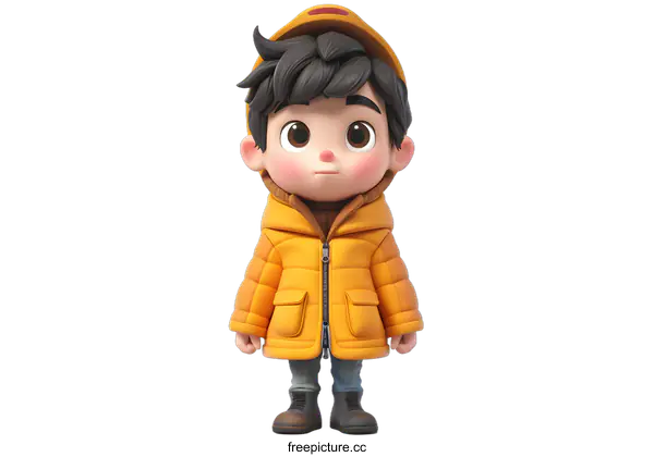 [Transparent Background PNG]cute 3d cartoon boy character