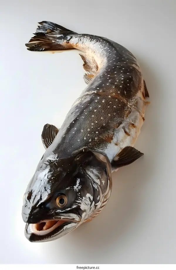 Freshwater Fish on White Background