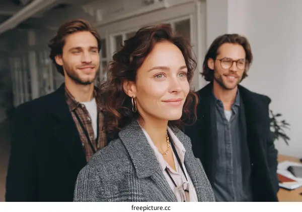 Business Colleagues in a Modern Office Environment