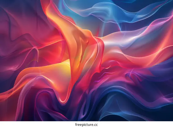 Flowing Silk: A Symphony of Color