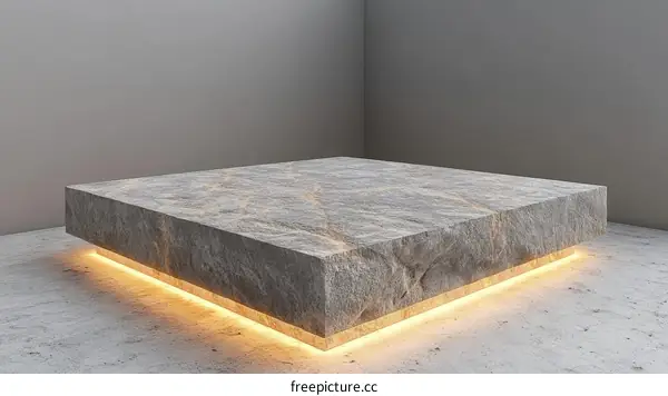 Modern Grey Stone Display Platform