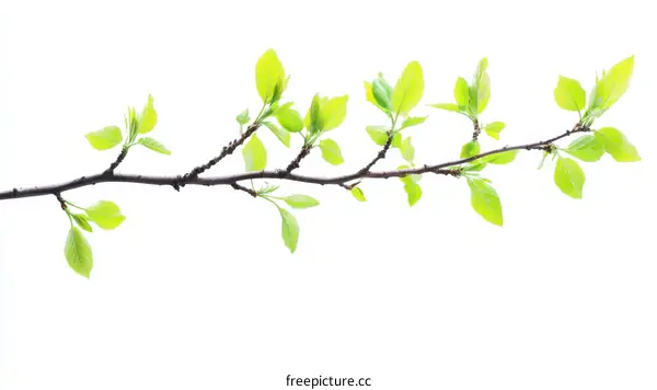 Spring Branch with New Leaves