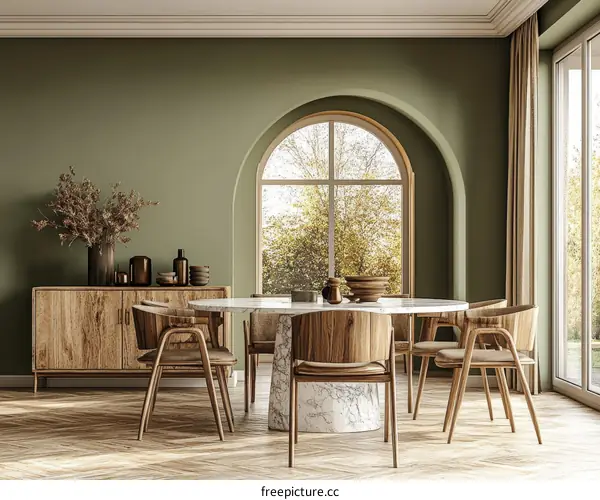 Modern Farmhouse Dining Room Interior Design