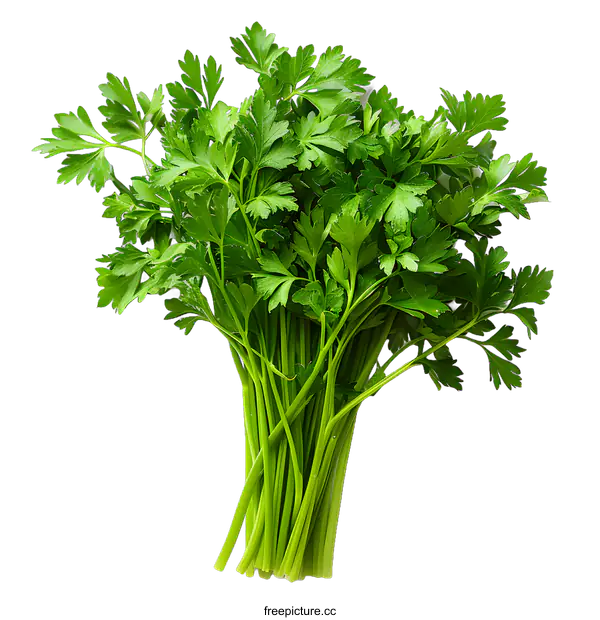 [Transparent Background PNG]A bunch of fresh parsley