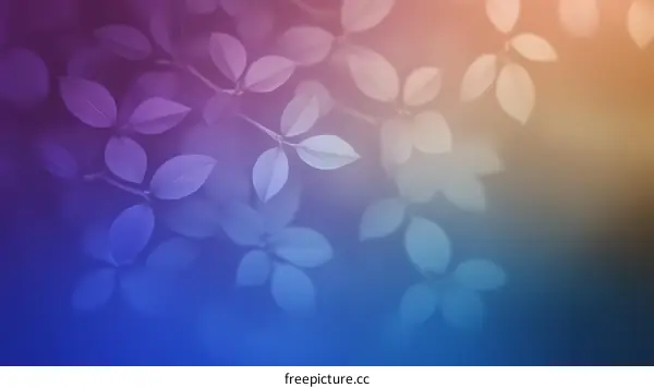 Colorful Leaves Nature Background