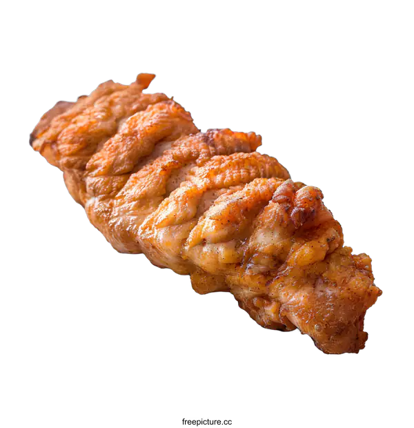 [Transparent Background PNG]Crispy Fried Chicken Tenderloin on White Background