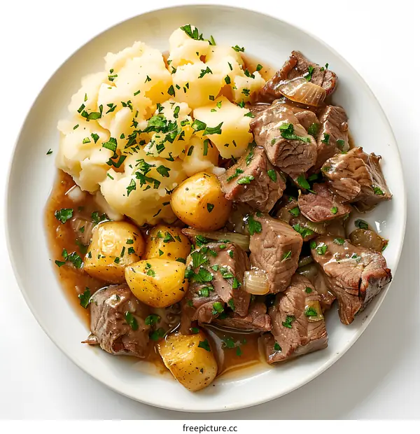 Beef and Guinness Stew with Colcannon Potatoes