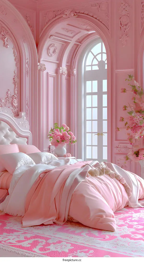 Pink Bedroom Interior Design