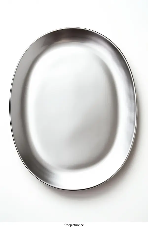 An illustration of a stainless steel plate