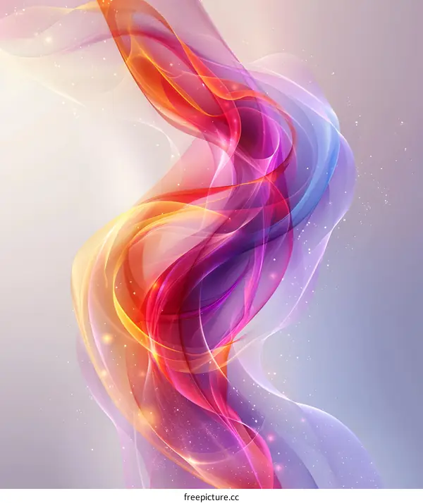 Wavy colorful abstract background