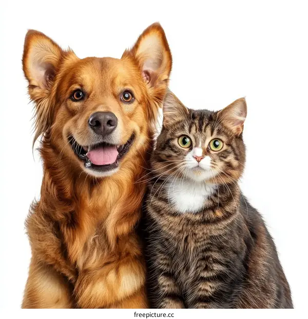 Friendly Companions: Dog and Cat