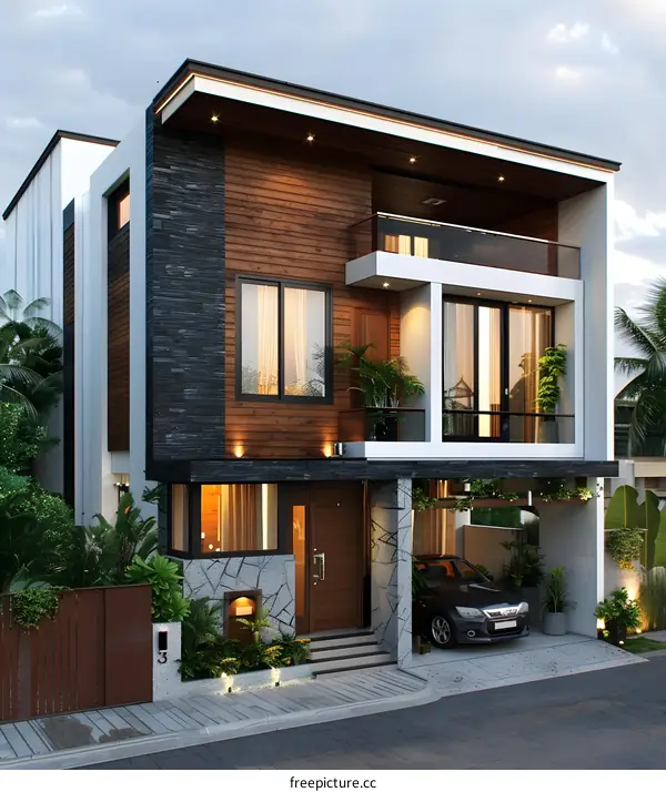 Modern minimalist villa