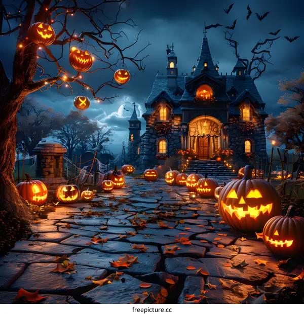 Halloween Pumpkin House