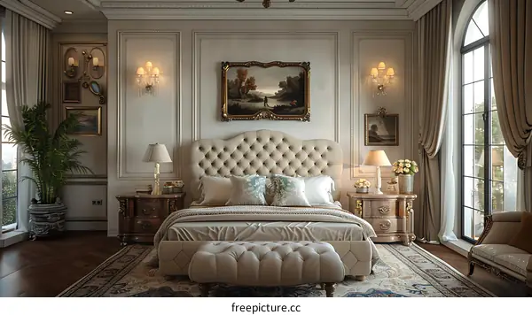 European luxury bedroom