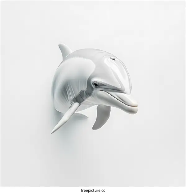 3D illustration of a dolphin