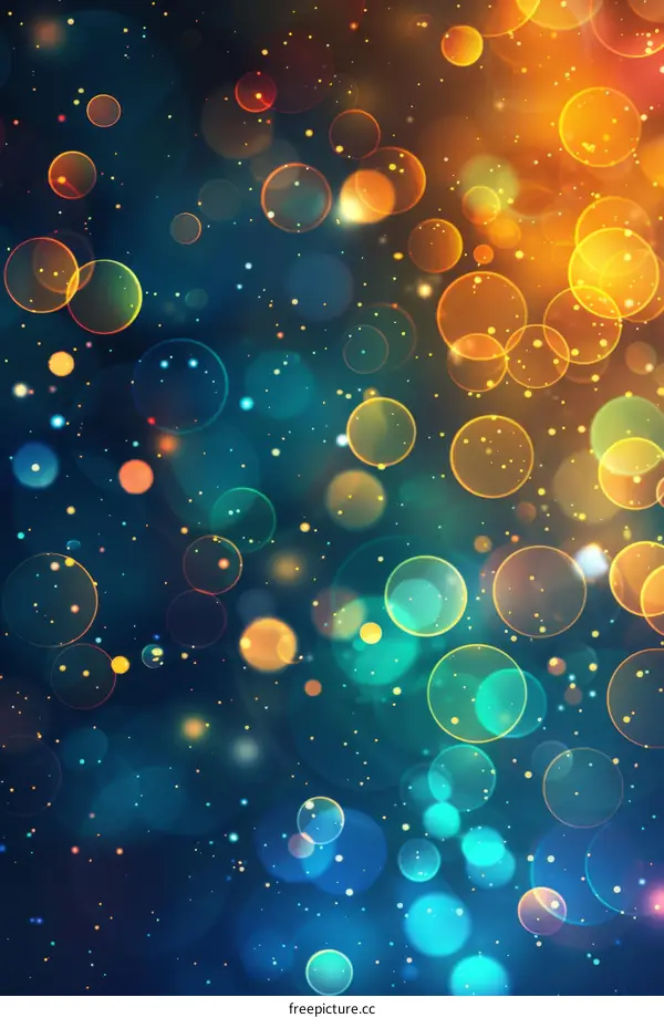 Abstract Colorful Bokeh Lights