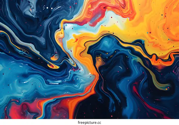 Colorful abstract painting