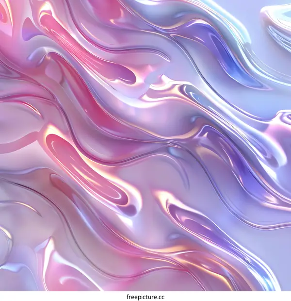 Abstract Pink and Blue Swirling Background
