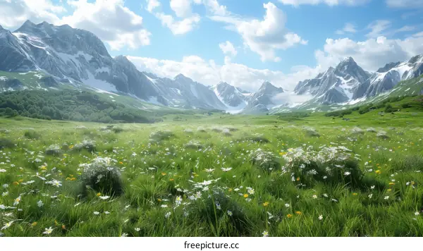 Summer Meadow in the Alps
